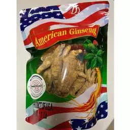 Click here to learn more about the 5 Year Old Ungraded Mixed Wisconsin Ginseng Roots Jumbo - One Pound (Colored Bag).